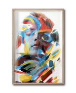 Cargar imagen en el visor de la galería, Cuadro Decorativo Art Faces 006 - Rostro Abstracto Femenino a Colores
