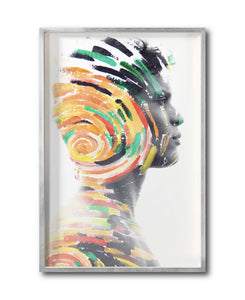 Cuadro Decorativo Art Faces 007 - Rostro Abstracto Masculino