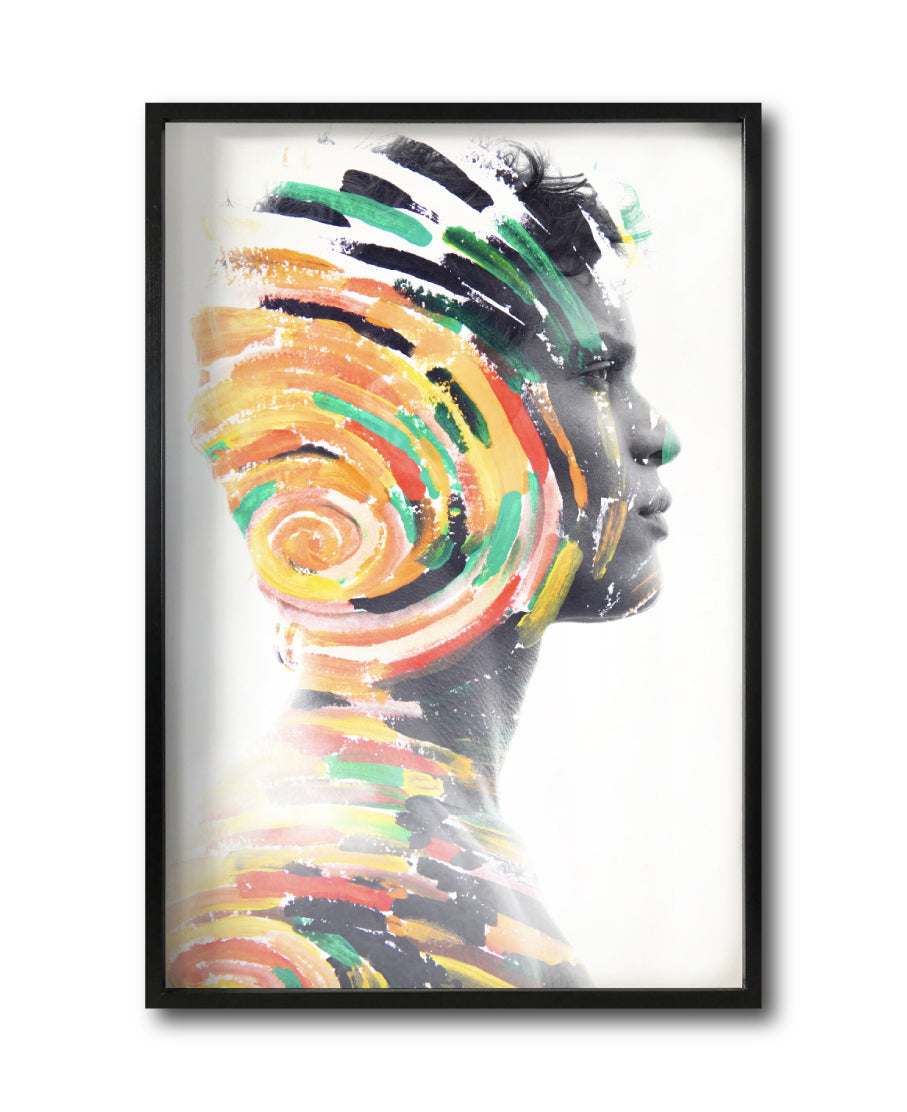 Cuadros decorativos Canvas Rostro Abstracto Masculino Modernos para sala. Galería314.Cuadro Moderno, Minimalista, Boho y elegante. Colorido. Decoración de interiores. Interiorismo. 007