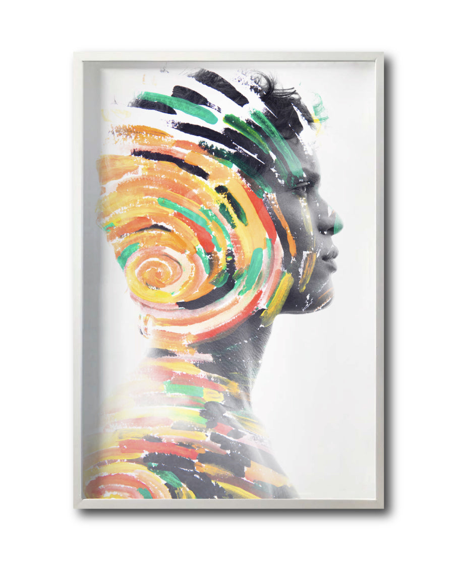 Cuadro Decorativo Art Faces 007 - Rostro Abstracto Masculino