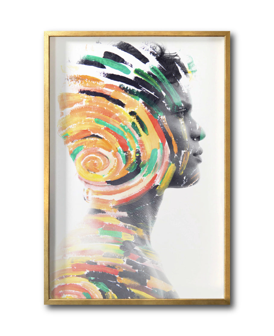 Cuadro Decorativo Art Faces 007 - Rostro Abstracto Masculino