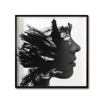 Cargar imagen en el visor de la galería, Compra cuadros decorativos Rostro Abstracto femenino blanco y negro para tu recámara. Galería314.Moderno, Minimalista,y Elegante. Decoración de interiores. Interiorismo. Cuadros decorativos Cuadro Moderno, Minimalista, y Elegante. Decoración de interiores. Interiorismo. 016
