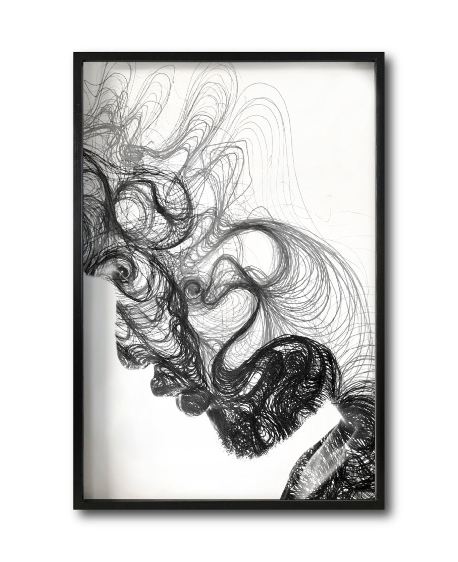 Compra cuadros decorativos Canvas  Rostro Abstracto femenino Blanco y Negro para tu Sala. Galería314. Cuadro Moderno, Minimalista, y Elegante.Decoración de interiores. Interiorismo. 