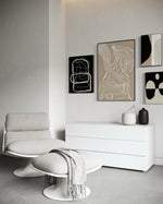 Cargar imagen en el visor de la galería, Set Cuadros Decorativos Abstracto Negro Arena 2 - 230 B - 4piezas Arte Moderno y Minimalista Estilo Nordico Tonos Neutros
