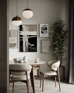 Cargar imagen en el visor de la galería, Set Cuadros Decorativos Abstracto Negro Arena 2-218 B - 4piezas Minimalistas Arte Moderno Estilo Nordico en Tonos Neutros
