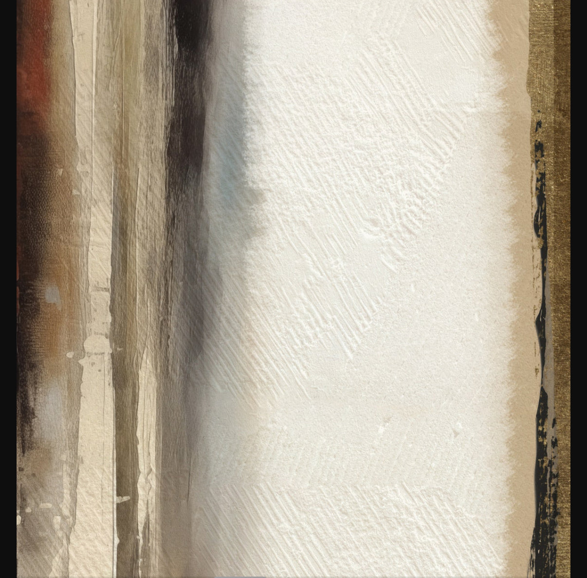 Set Cuadros Decorativos Abstracto Negro Arena 2 - 209 - Triptico Moderno y Elegante Arte Minimalista en Tonos Neutros