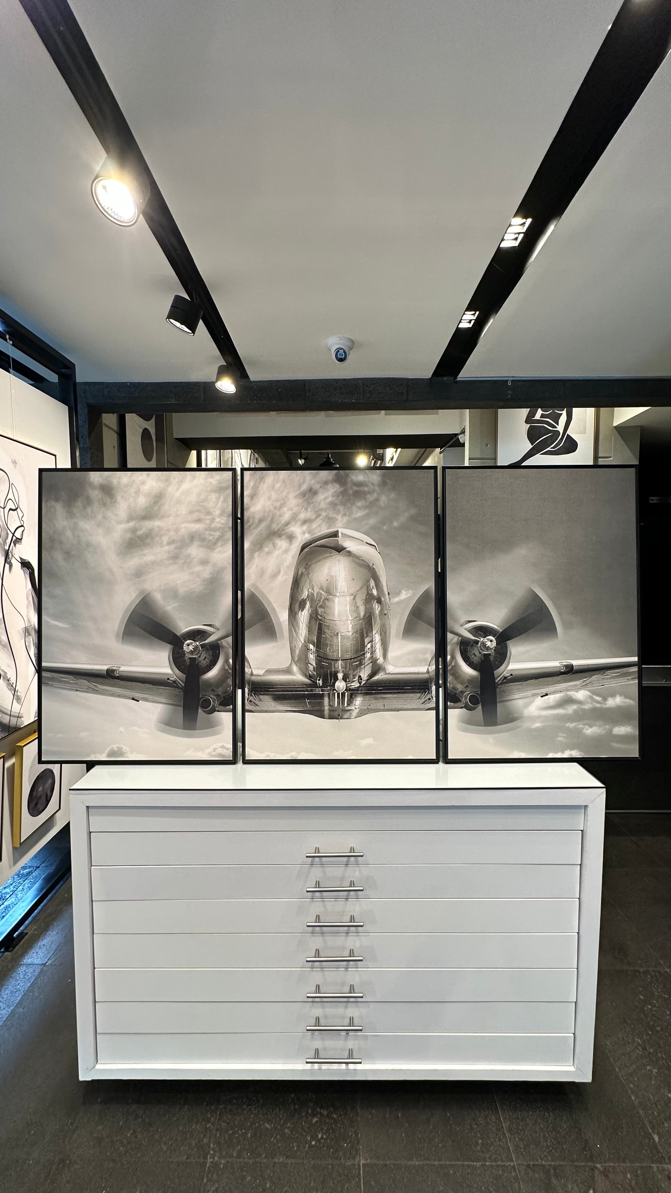 Set de 3 Cuadros Decorativos Vehículos 023 - Avión