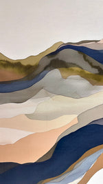 Cargar imagen en el visor de la galería, Set de 2 Cuadros Decorativos Abstract Colors 3-316 - Arte Moderno y Juvenil en tonos Verde, Azul y Beige-Diptico

