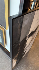 Cargar imagen en el visor de la galería, Cuadro Decorativo Abstracto Negro Arena 2-205 Rostro Estilo Nordico Cara Moderna en Tonos Neutros
