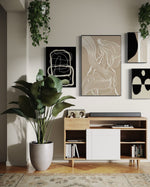 Cargar imagen en el visor de la galería, Set Cuadros Decorativos Abstracto Negro Arena 2 - 230 B - 4piezas Arte Moderno y Minimalista Estilo Nordico Tonos Neutros
