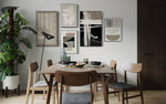 Cargar imagen en el visor de la galería, Set Cuadros Decorativos Abstracto Negro Arena 2 - 218A - 5piezas Minimalistas Arte Moderno Estilo Nordico en Tonos Neutros
