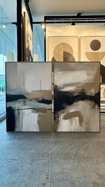 Cargar imagen en el visor de la galería, Set de 2 Cuadros Decorativos Abstract Colors 3-328-Diptico
