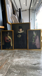 Cargar imagen en el visor de la galería, Set Cuadros Decorativos Personajes Época 016 Superhéroes Batman, Robin y Joker
