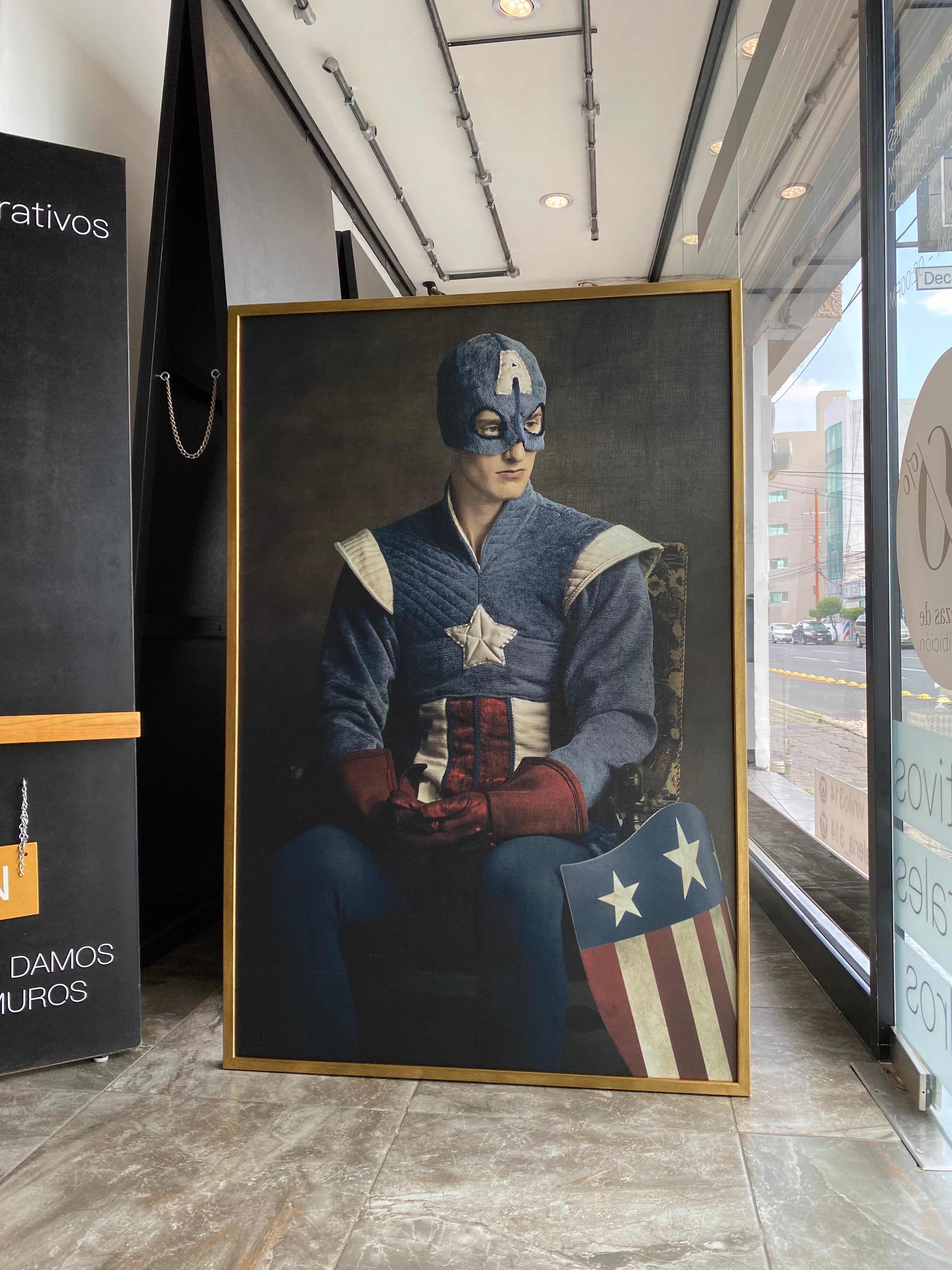 Cuadro Decorativo Personajes Época 028B Superhéroes Capitán America