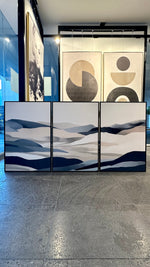 Cargar imagen en el visor de la galería, Set de 3 Cuadros Decorativos Abstract Colors  3-317abc-Triptico
