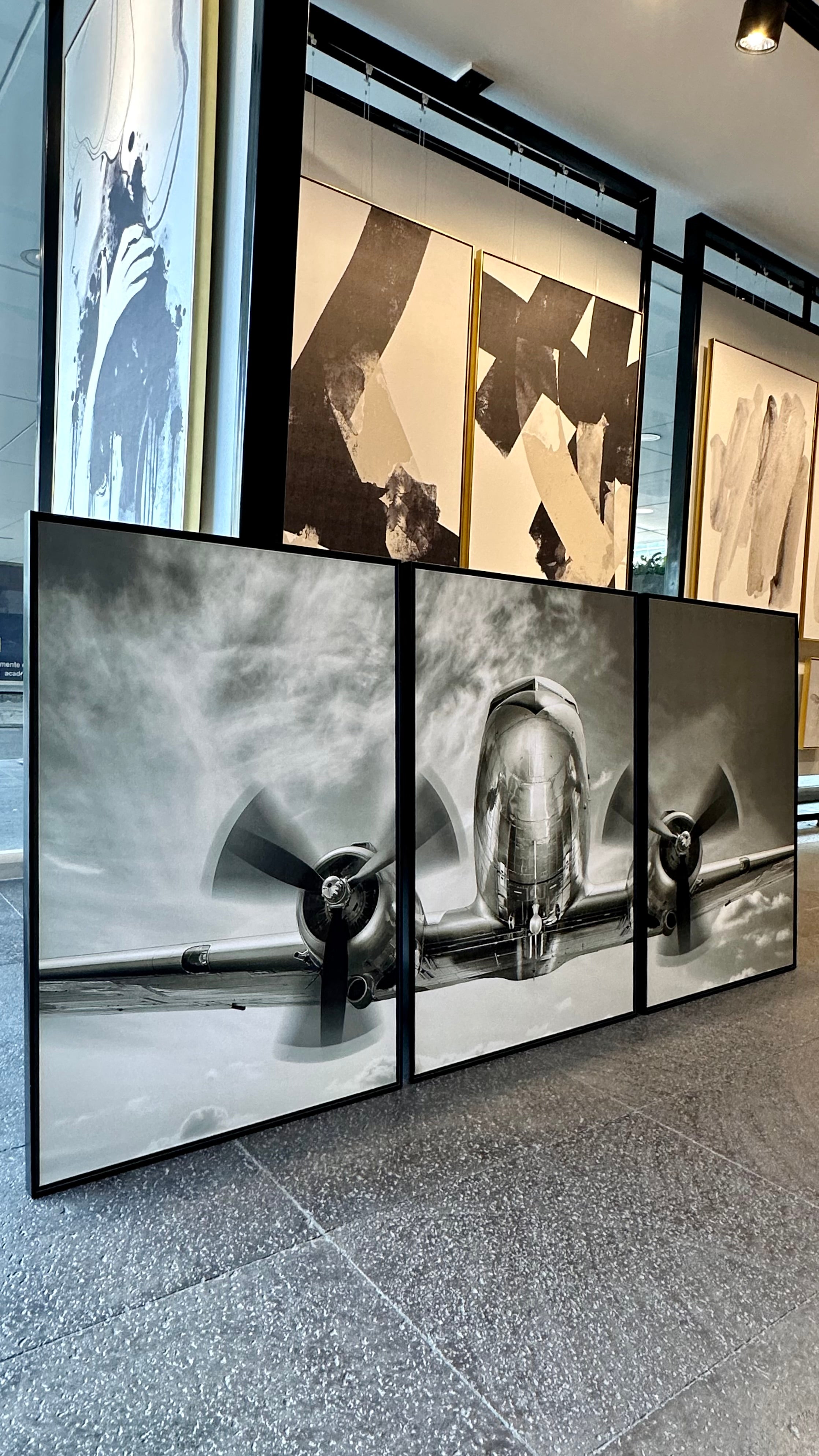 Set de 3 Cuadros Decorativos Vehículos 023 - Avión