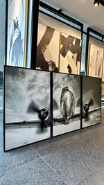 Cargar imagen en el visor de la galería, Set de 3 Cuadros Decorativos Vehículos 023 - Avión
