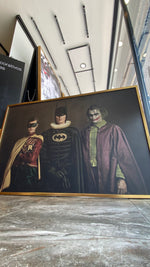 Cargar imagen en el visor de la galería, Cuadro Decorativo Personajes Época 018 Superhéroes Batman, Robin y Joker
