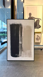 Cargar imagen en el visor de la galería, Set Cuadros Decorativos Abstracto Negro Arena 2 - 204 - Díptico Moderno y Minimalista estilo Nordico En Tonos Neutros Beige, Negro y Blanco
