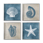 Cargar imagen en el visor de la galería, Set Cuadros Decorativos Marino  003 Concha, Caracol y Estrella de Mar
