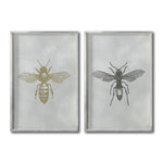 Cargar imagen en el visor de la galería, Set 2 Cuadros Decorativos Insectos 007 Abeja - Avispa
