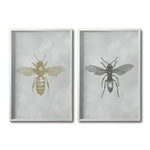 Cargar imagen en el visor de la galería, Set 2 Cuadros Decorativos Insectos 007 Abeja - Avispa
