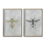 Cargar imagen en el visor de la galería, Set 2 Cuadros Decorativos Insectos 007 Abeja - Avispa
