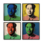 Cargar imagen en el visor de la galería, Set Cuadros Decorativos Warhol 006 Pop Art Mao Tse Tung
