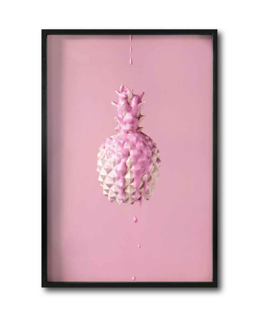 Cuadro Decorativo Pink 033- Piña Rosa Pineapple Splash