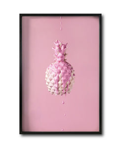 Cuadro Decorativo Pink 033- Piña Rosa Pineapple Splash