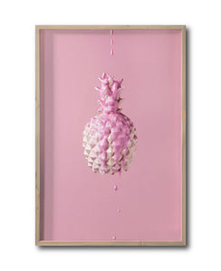 Cuadro Decorativo Pink 033- Piña Rosa Pineapple Splash