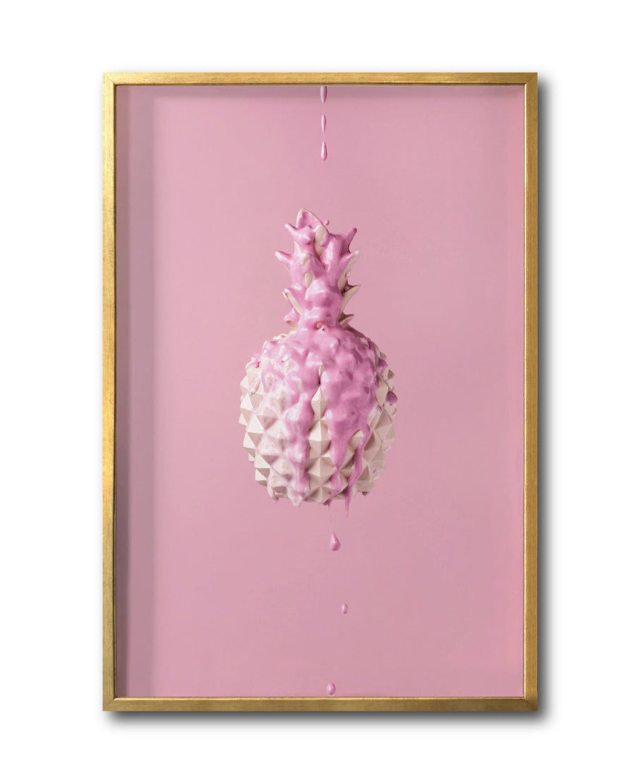 Cuadro Decorativo Pink 033- Piña Rosa Pineapple Splash