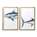 Cargar imagen en el visor de la galería, Cuadros decorativos fondo Marino moderno para sala. Galería 314. Peces.
