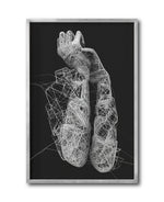 Cargar imagen en el visor de la galería, Cuadro Decorativo Roots 006 - Manos Abstractas Blanco y Negro
