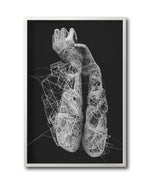 Cargar imagen en el visor de la galería, Cuadro Decorativo Roots 006 - Manos Abstractas Blanco y Negro
