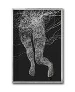 Cargar imagen en el visor de la galería, Cuadro Decorativo Roots 010 - Piernas Abstractas Blanco y Negro
