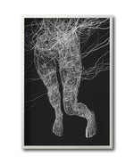 Cargar imagen en el visor de la galería, Cuadro Decorativo Roots 010 - Piernas Abstractas Blanco y Negro
